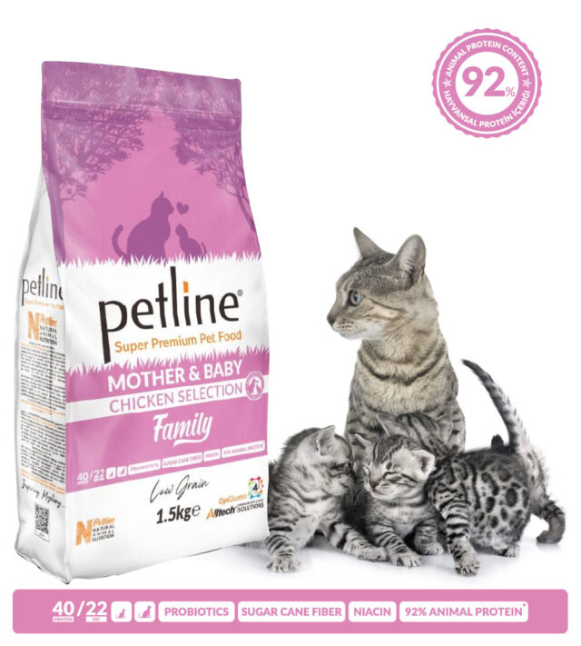 PetLine Mother & Baby Cat Food at MiniPetsWorld