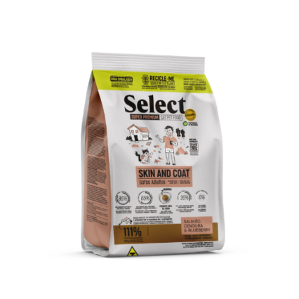 Monello Select Skin and Coat Adult Cat Food – High-Protein, Omega-3, DHA for Healthy Skin and Shiny Coat